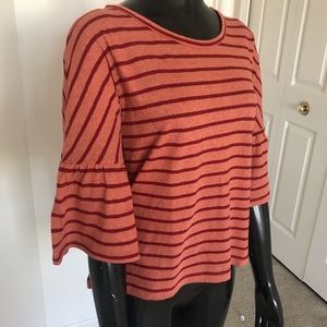 Madewell Dolman Bell Sleeve Knot Top